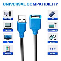 Storite Uport 5 Meter USB Extension Cable – USB 2.0 Male to Female | High-Speed Data Transfer | Long Extension | Keyboard, Mouse & Storage Devices