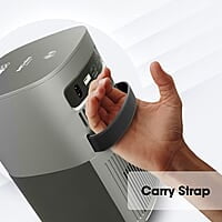 ZEBRONICS PIXAPLAY 18, Smart Vertical Projector, 3800 Lumens, 4K Support, Dolby Audio, 200 inch Screen Size, HDMI, USB, WiFi, Supports Bluetooth, 1080p Native, Electronic Focus, APP Support, Miracast