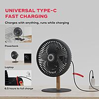 Portronics CoolCube Desktop Fan – 2400mAh, White. Compact and portable, this fan offers powerful airflow with a sleek design. Perfect for home or office use, it ensures comfort in any setting.