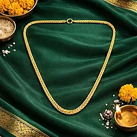 Impon Gold Plated Double Rope Chain Necklace for Men & Women | Thick Twisted Design Gold Finish Chain | Premium Daily Wear Jewelry
