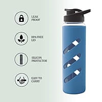 Treo By Milton CGWFBOT034ORNG0024 Glass Bottle, 725 ml