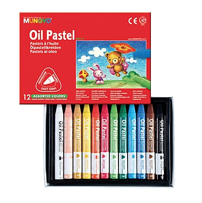 MUNGYO OIL PASTEL TRIANGULAR SET OF 12