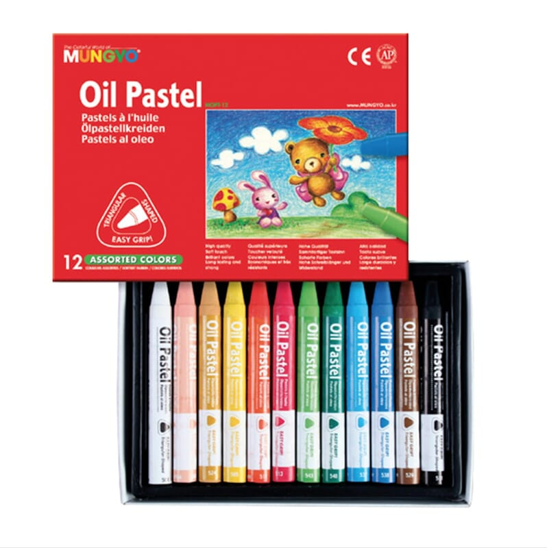 MUNGYO OIL PASTEL TRIANGULAR SET OF 12 MUNGYO OIL PASTEL TRIANGULAR SET OF 12