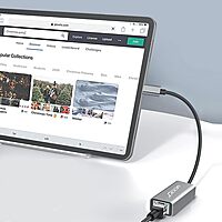 uPort Type-C to LAN + 3-Port USB Hub 2.0 offers seamless connectivity with a Type-C interface, providing a reliable Ethernet connection and three USB 2.0 ports for versatile device connections.