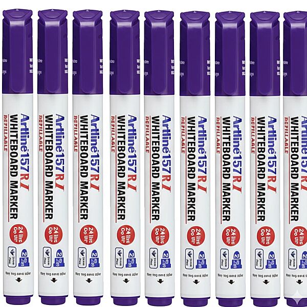 Whiteboard Marker EK-157RI Purple – Pack of 10