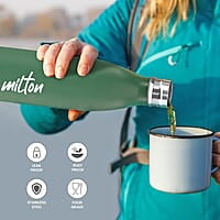 MILTON Shine 1000 Stainless Steel Water Bottle, 900 ml Single walled  Leak Proof