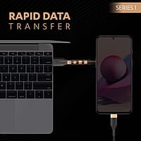 Duracell Usb-A To Type C, 65W Braided Sync&Fast Charging Cable, 3.9 Feet(1.2M), Qc 2.0/3.0 Ultra Fast Charging, For Samsung, Mi, Realme, Oppo, One Plus, Seamless Data Transmission, Series 1