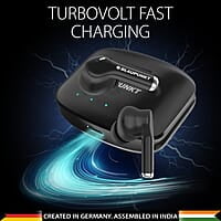 Blaupunkt Newly Launched Btw100 Xtreme Truly Wireless Bluetooth Earbuds I 99H Playtime* I Quad Mic I Crispr Enc Tech I Gaming Mode I Turbovolt Charging I Bt Version 5.3