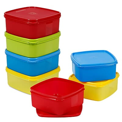 Varmora V Fresh 650 ml Set of 7 FDA Approved BPA-Free Fun Colors Fresh and Hygienic Food Storage Container