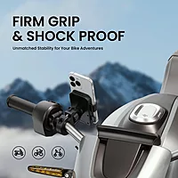 Portronics Mobike 4 – Securely mount your phone on your bike with this 360° adjustable grip. Perfect for navigation and hands-free calls while cycling. Durable and easy to install.