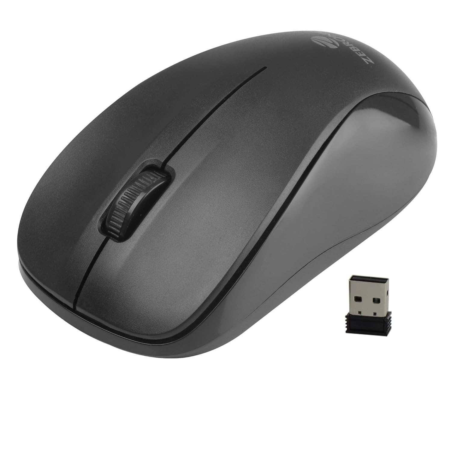 Zebronics Companion 107 Wireless Keyboard & Mouse Combo – 2.4GHz | 104 Keys | 12 Multimedia Keys | 1200 DPI Mouse | UV Printed Keycaps | Black | Home & Office Use