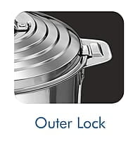 MILTON Galaxia 7500 Double Walled Stainless Steel Casserole, 6.2 litres, Silver