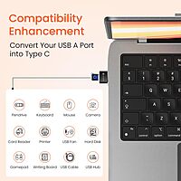 Portronics Bridge X – USB 3.0 OTG Adapter, Type-C To USB, High-Speed Data Transfer