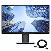 Dell P2419H 24″ FHD IPS Monitor – HDMI, DP, VGA, USB | Anti-Glare | VESA | Black