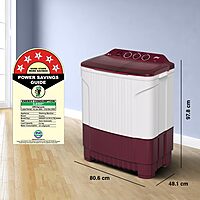 Godrej 8 Kg 5 Star Active Soak Technology Semi-Automatic Top Load Washing Machine