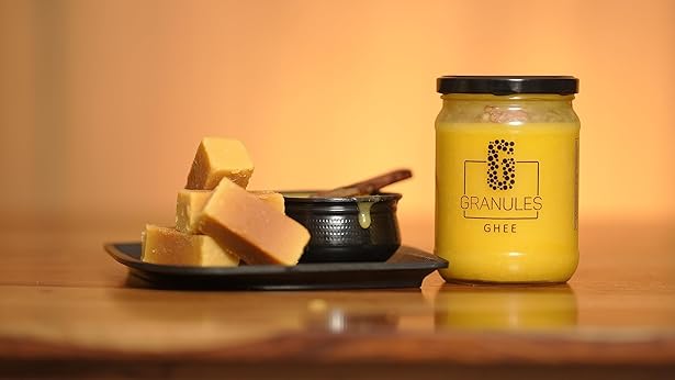 GRANULES Pure Cow Ghee 500ml | Natural Desi Ghee | Premium Cow Ghee | Organic Pure Ghee | Traditional Method | Authentic Ghee for Cooking