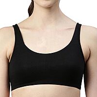 ENAMOR Low Impact Women's Cotton Everyday Sports Bra - All Day Comfort, Non Padded, Wirefree, High Coverage SBO6