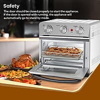 AGARO Regal Air Fryer For Home, 14L, Family Rotisserie Convection Oven, 1700W, Electric Oven, 3 Preset Programs