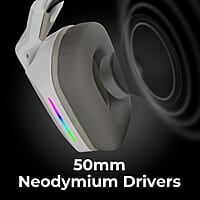 ZEBRONICS Havoc Premium Gaming Over Ear Headphone with Dolby Atmos Subscription, 50mm Neodymium Drivers, Extra Soft Ear Cushion, Suspension Headband,Braided Cable