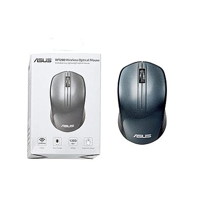 Open Box ASUS WT200 /Ambidextrous Design,Runs on 1 AA Battery- upto 15 months life, 1200 DPI Wireless Optical Mouse