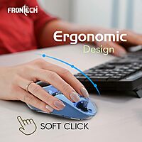 Frontech MS-0072 – Wired optical mouse with 1000 DPI, ergonomic design, and smooth tracking for precise and comfortable everyday use.