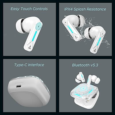 boAt Immortal Airspeed Pro (White Sabre) boAt Immortal Airspeed Pro (White Sabre)