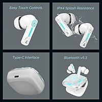 boAt Newly Launched Immortal Airspeed Pro Truly Wireless in- Ear Earbuds w/ 32dB ANC, Beast™ Mode with 40ms Latency, 40hrs Playback, 4 Mics with ENx™, Premium ID w/LEDs & ASAP™ Charge