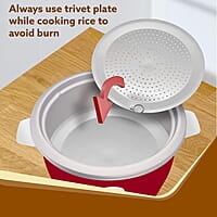 AGARO Elegant Electric Rice Cooker, 1L, 400W, Automatic Boiler, Steamer, Removable Aluminium Pot