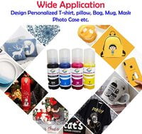 Sublimation Ink for Epson L3110, L3115, L3116, L3150, L1110, L3151, L3152, L3156, L5190, L4150, L4160, L6160, L6170, L6190 Printer (70gm x 4) Sublimation Transfer Ink Sublimation Ink for Epson L3110, L3115, L3116, L3150, L1110, L3151, L3152, L3156, L5190, L4150, L4160, L6160, L6170, L6190 Printer (70gm x 4) Sublimation Transfer Ink