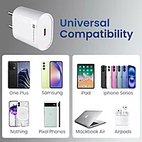 Portronics Adapto 45A 45W GaN Charger – 1 PD Port, No Cable Included