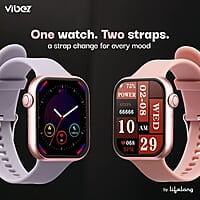 Vibez by Lifelong Smartwatch for Women 1.85" HD Display