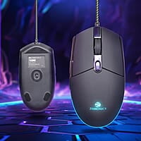 ZEBRONICS WAR M Wired Gaming Mouse with 6 Buttons, High Precision, up to 3200 DPI, USB Interface, Breathing LED, Braided Cable