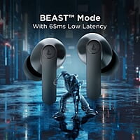 boAt Airdopes 121 PRO Truly Wireless in Ear Ear Buds w/Quad Mic ENx, Low Latency Mode for Gaming, 50H Playtime, IWP, IPX4, Battery Indicator Screen