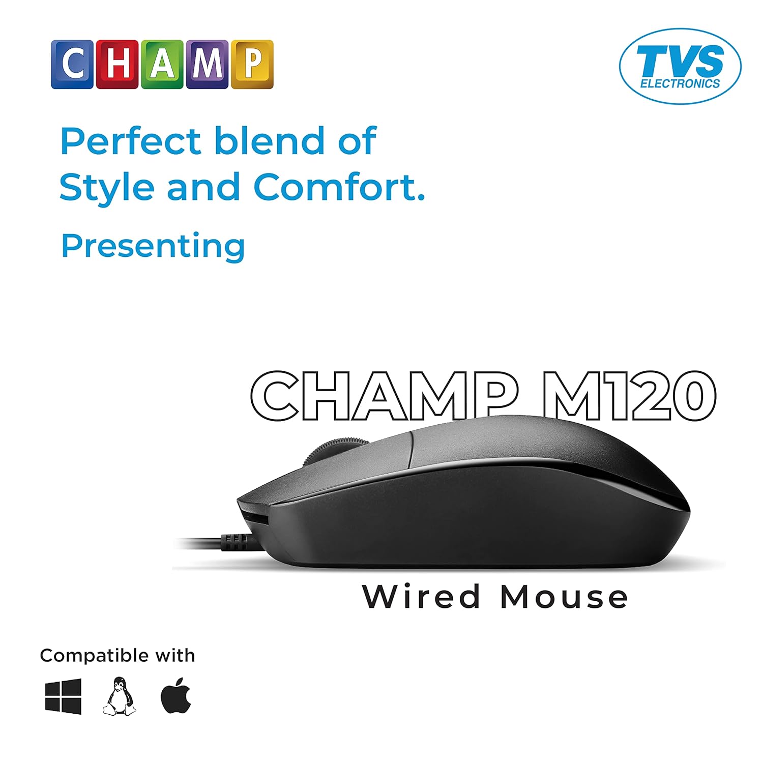 TVS Mouse Wired M120