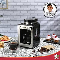 Wonderchef Regalia Bean-to-Cup Brew Coffee Maker with Grinder Get Fresh Aromatic Powder