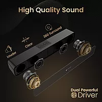 POR 2423 Decibel 24 Soundbar – 10W | BT 5.3 | TWS | AUX | USB | TF | FM | Volume Control | Recharge