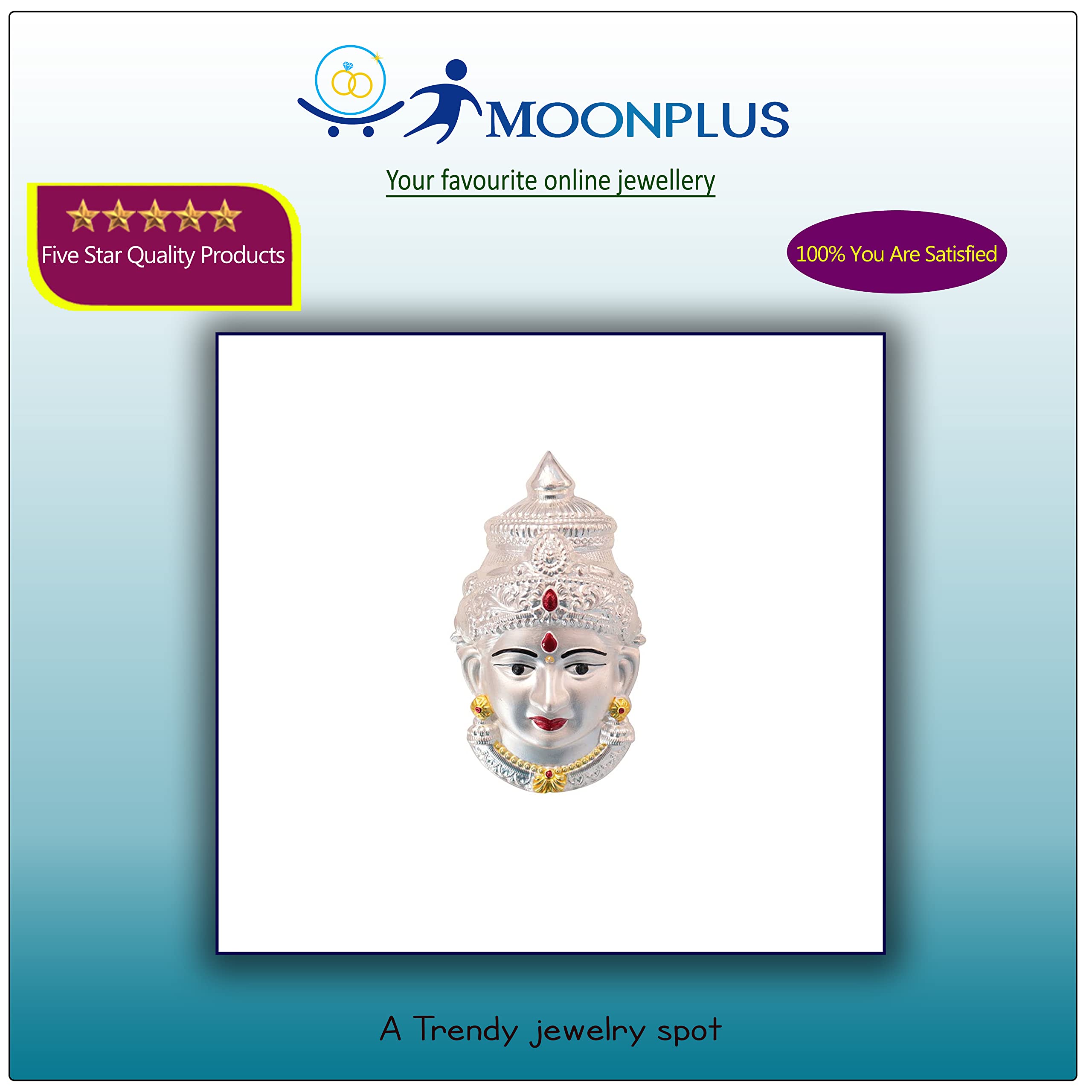 Silver Varalakshmi Face