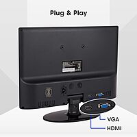 Zebronics Zeb-V16HD 15.4" HD Monitor features HDMI and VGA inputs, delivering vibrant visuals and versatile connectivity for your devices. Perfect for home or office use, compact and stylish.
