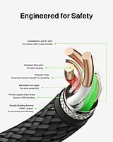Belkin International USB Type C Cable 2A 2m Type C to USB-A 2.0 Tough Unbreakable Braided Nylon Cable 6.6 Feet