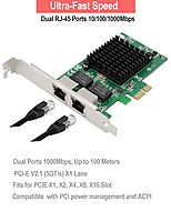 uPort PCIe Gigabit LAN Card – 2-Port 1X Slot offers high-speed network connectivity with dual Gigabit Ethernet ports, perfect for enhancing your PC's networking capabilities and performance.