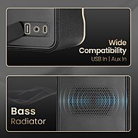 Portronics Harmony II – 60W Bluetooth Speaker, Gold | Powerful Sound, Sleek Design, Deep Bass & Long Battery Life