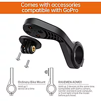 RAVEMEN OUT FRONT MOUNT FOR GARMIN AND LIGHT