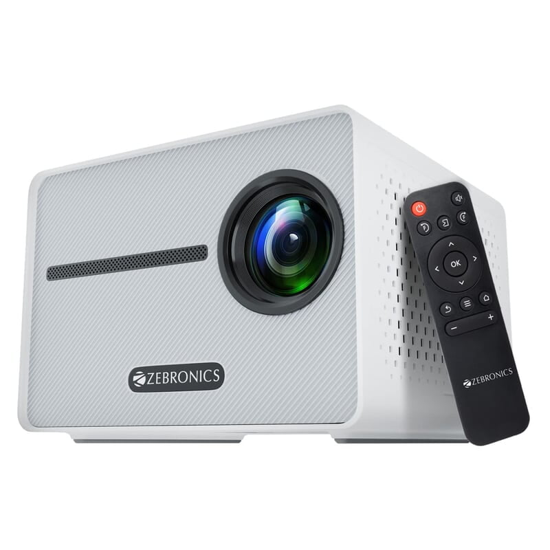 Zebronics PIXAPLAY 20 LED Projector with FHD 1080p, HDMI, USBx2, Aux Out, Bluetooth v5.1, Upto 431 cm Screen Size, Built-in-Speaker, 3000 Lumens