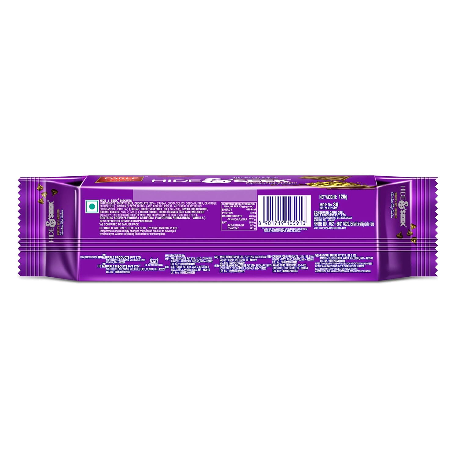 PARLE HIDE AND SEEK 120GM