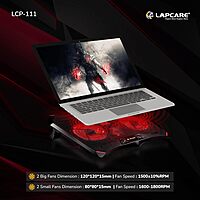 Lapcare Winner LCP‑111 Laptop Cooling Pad – 4 Quiet Fans, Dual USB-A, Ergonomic Angles