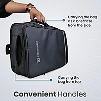 Portronics Elements U Backpack – 15.6 Inch Laptop Backpack | Grey | 1 Year Warranty