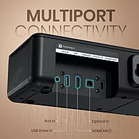 Portronics Sound Slick X – 250W 2.1 Soundbar with Subwoofer offers immersive audio experience, sleek design, and powerful bass. Perfect for movies, music, and gaming. Enhance your sound today!