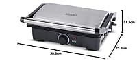 AGARO Galaxy 1000-Watt Sandwich Maker with Non-Stick Grill Plates, 180° Flat Openble Plates