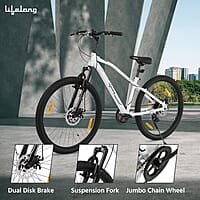 Lifelong Cycle for Men & Women - 26T MTB Cycle - MultiSpeed 7-Speed Bicycle - Dual Disc Brake Cycle