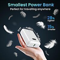 Portronics Zapcell 10K – 10000mAh Power Bank with 22.5W fast charging. Compact design, lightweight, and portable. Ideal for on-the-go charging of smartphones and devices. Stay powered up!